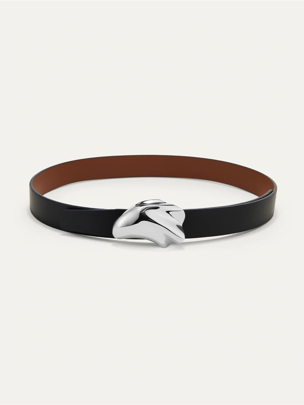 Jenny Bird Portia Convertible Black/Brown Belt Silver S